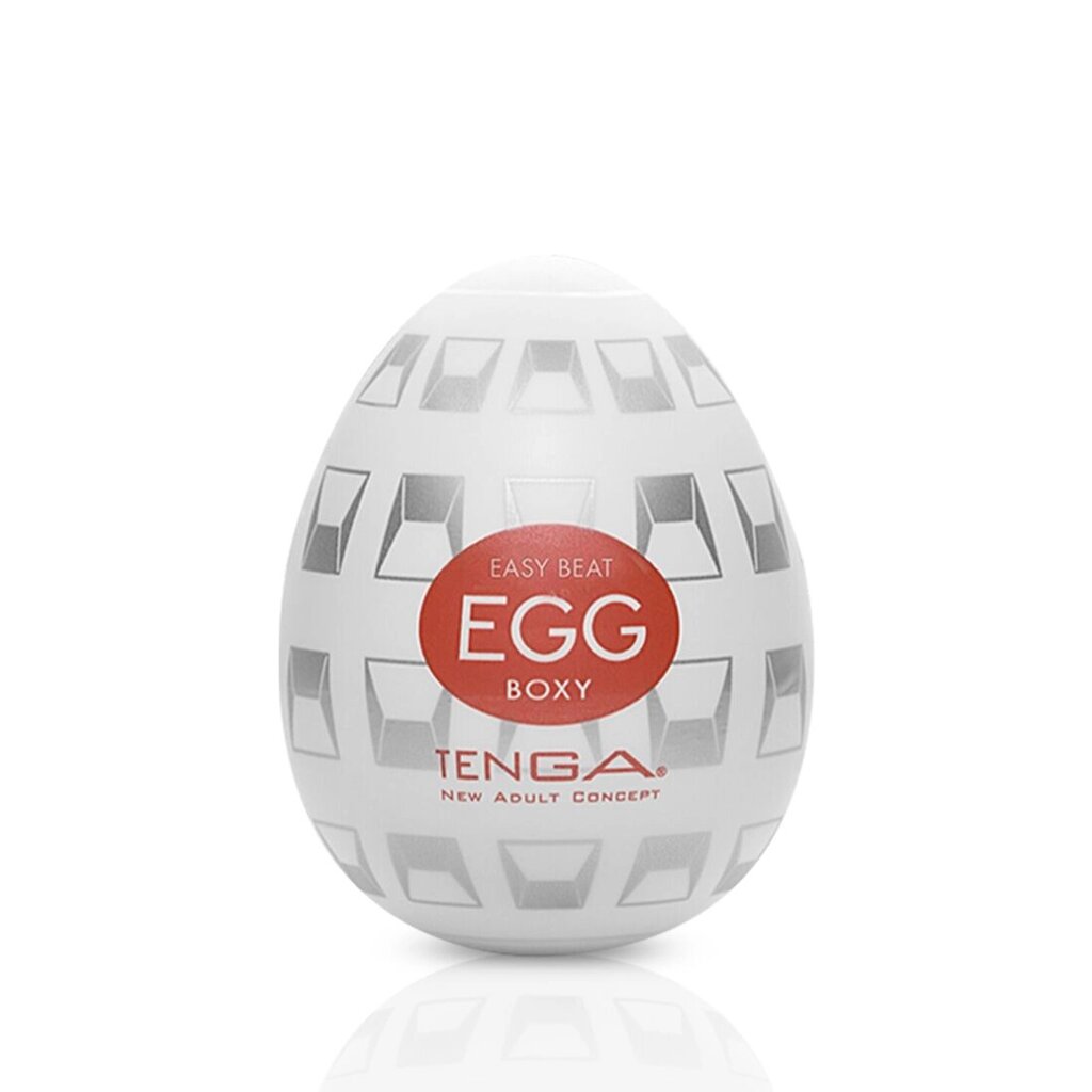 Мастурбатор-яйце Tenga Egg Boxy з геометричним рельєфом від компанії Elektromax - фото 1