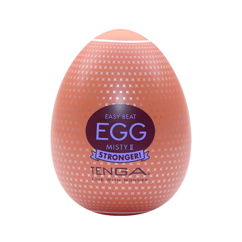 Мастурбатор-яйце Tenga Egg Misty II, щільний TPE, пробник лубриканту 5 мл від компанії Elektromax - фото 1