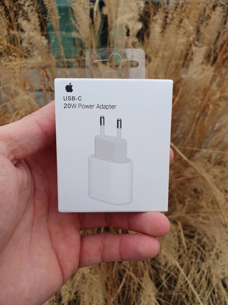 Мережевий зарядний пристрiй Apple iPhone USB-C 20W Premium quality original series 1:1 білий від компанії Elektromax - фото 1