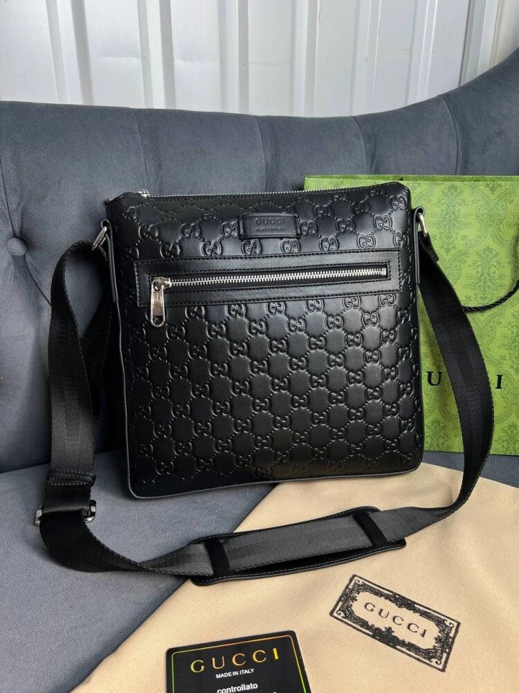 Мессенджер чорний Gucci Black GG Supreme c779 від компанії Elektromax - фото 1