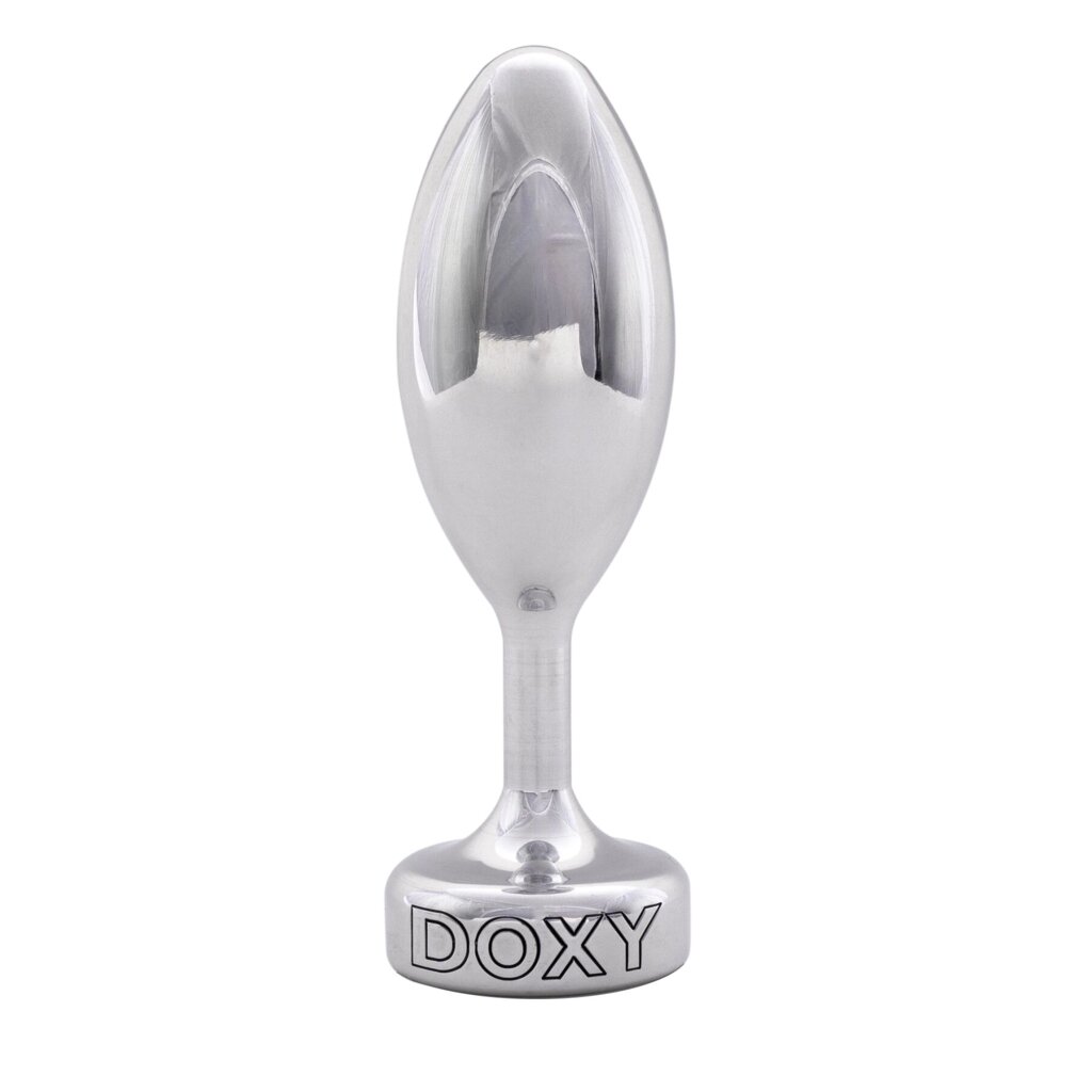 Металева анальна пробка DOXY Butt Plug SMOOTH, гладенька, діаметр 3,3 см від компанії Elektromax - фото 1