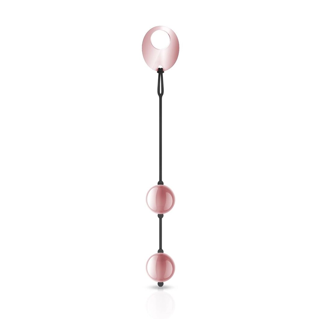 Металеві вагінальні кульки Rosy Gold - Nouveau Kegel Balls, маса 376 г, діаметр 2,8 см від компанії Elektromax - фото 1