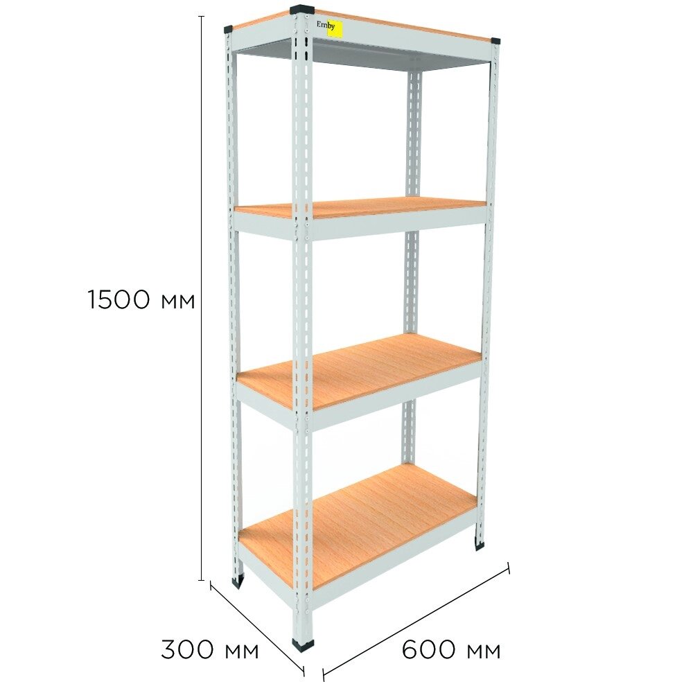 Металевий стелаж MRL-1500 ( 600x300) білий від компанії Elektromax - фото 1