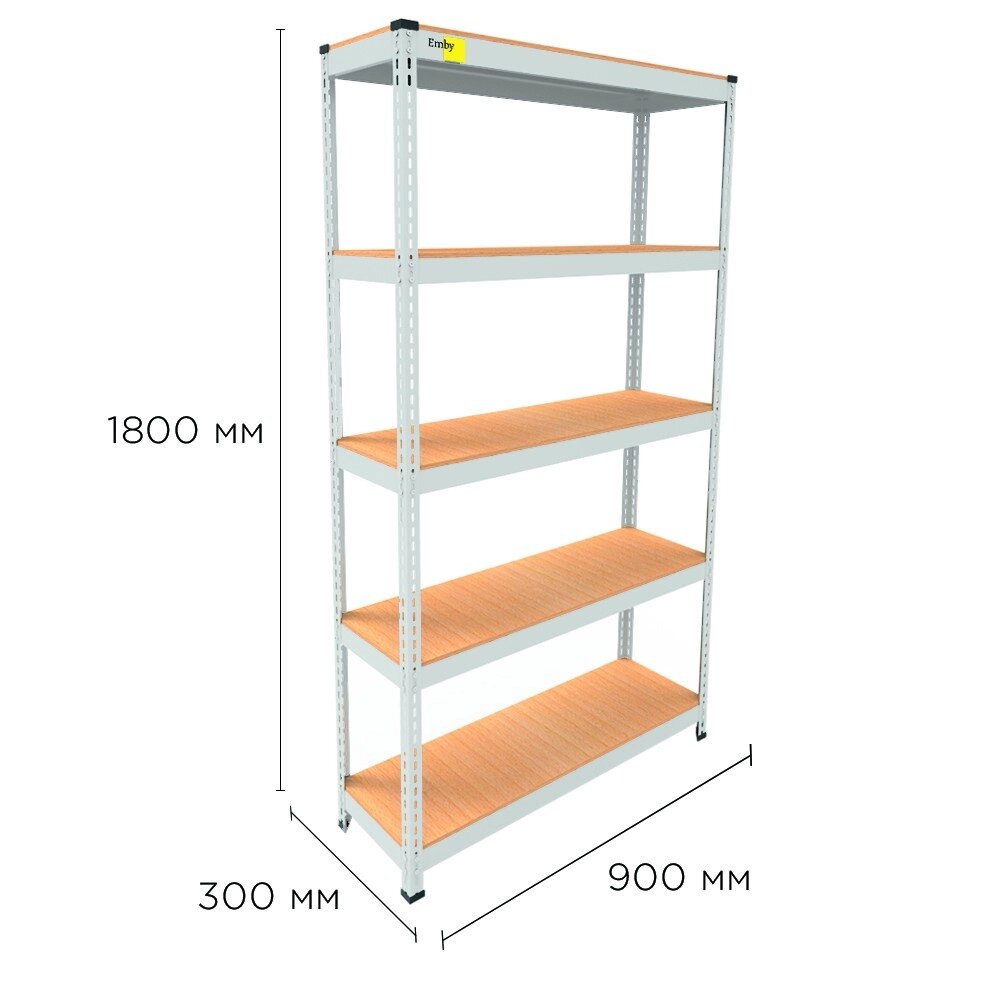 Металевий стелаж MRL-1800 ( 900x300) білий від компанії Elektromax - фото 1