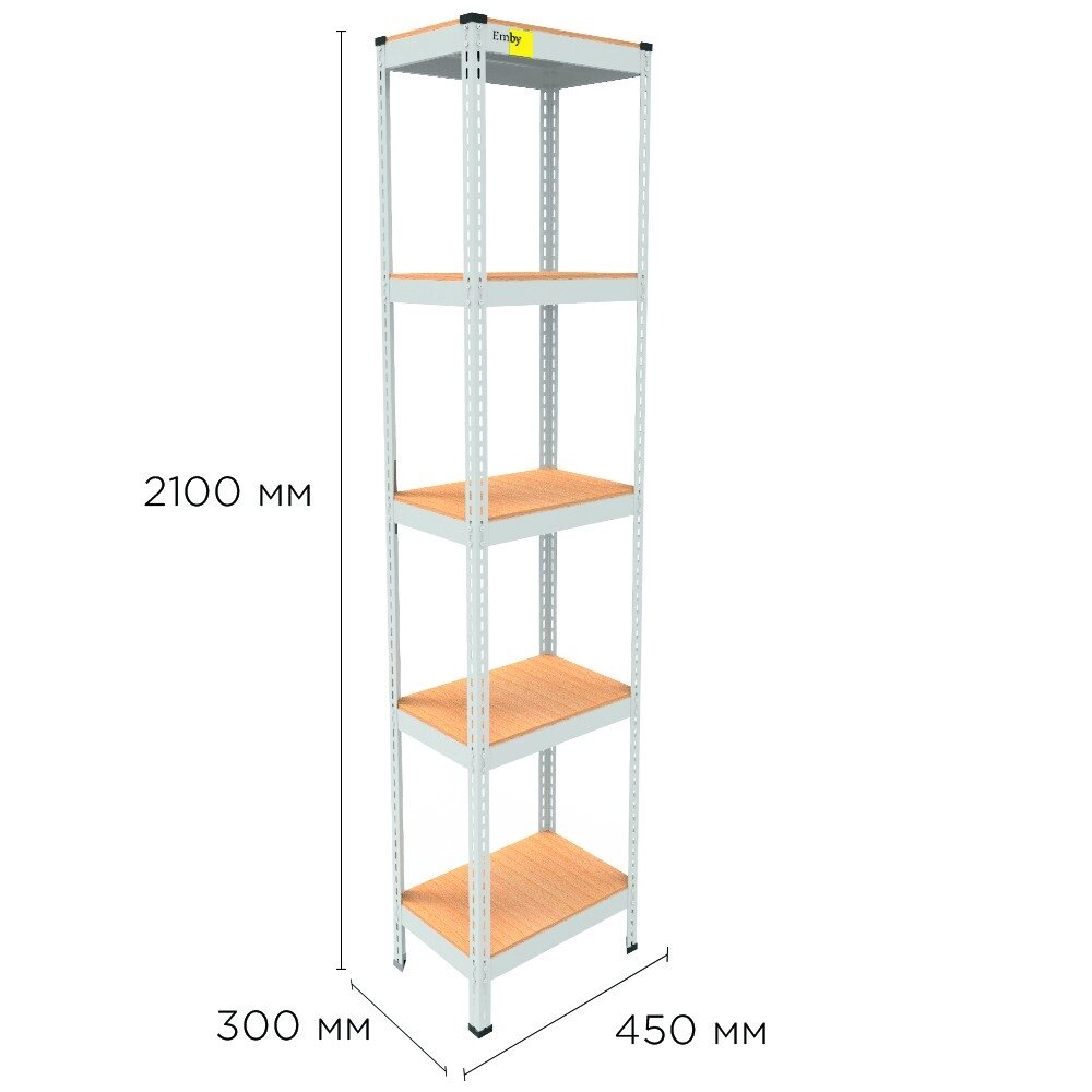 Металевий стелаж MRL-2100 ( 450x300) білий від компанії Elektromax - фото 1