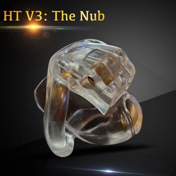 Minimal HT V3 Male Chastity Device with 4 Rings від компанії Elektromax - фото 1