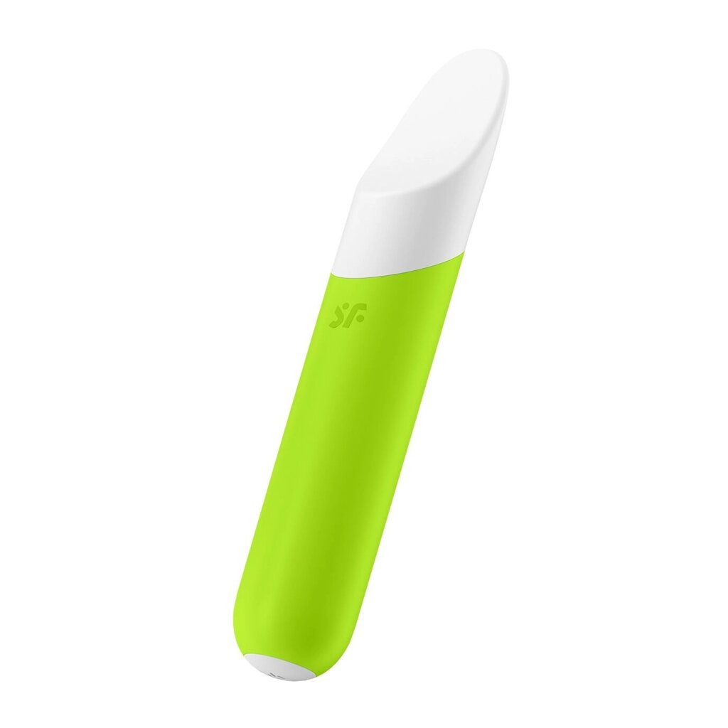 Мінівібратор із гнучким язичком Satisfyer Ultra Power Bullet 7 Green від компанії Elektromax - фото 1