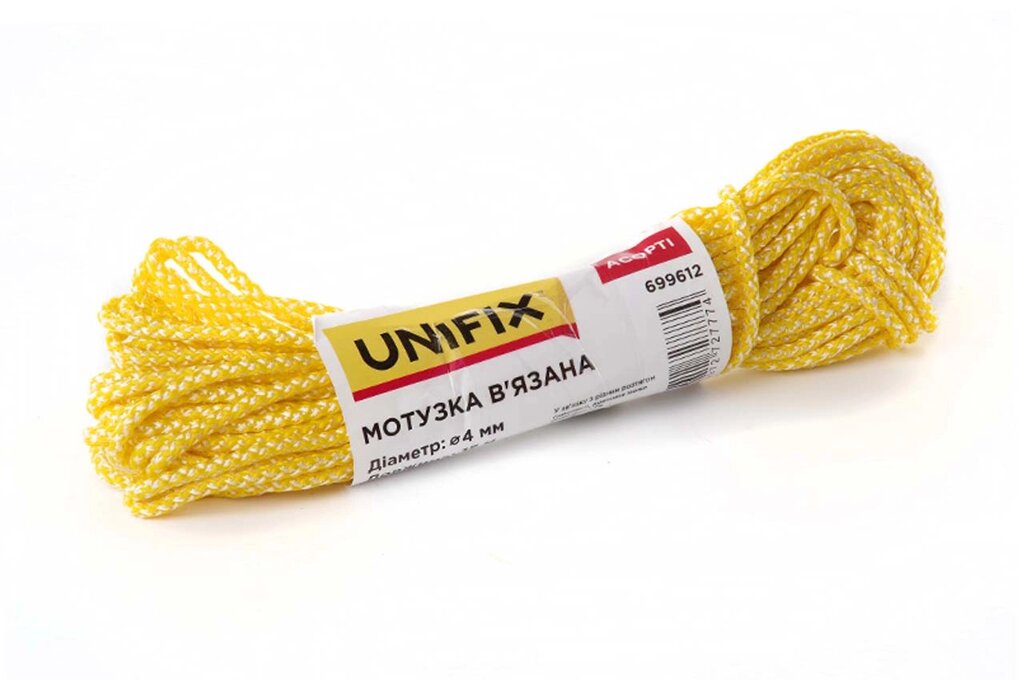 Мотузка в'язана Unifix - 3мм x 15м асорті 1 шт. від компанії Elektromax - фото 1