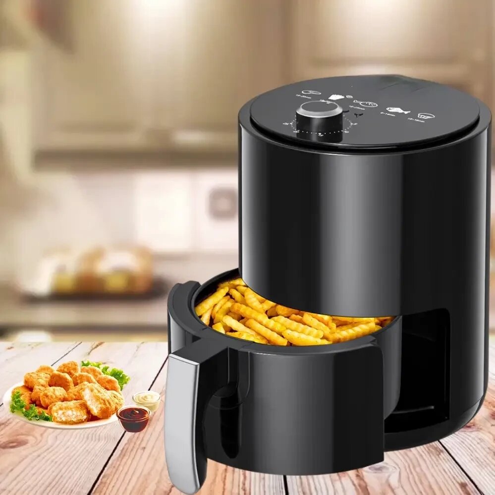 Мультипіч аерогриль аерофритюрниця Air Fryer з антипригарним покриттям 3.2L від компанії Elektromax - фото 1