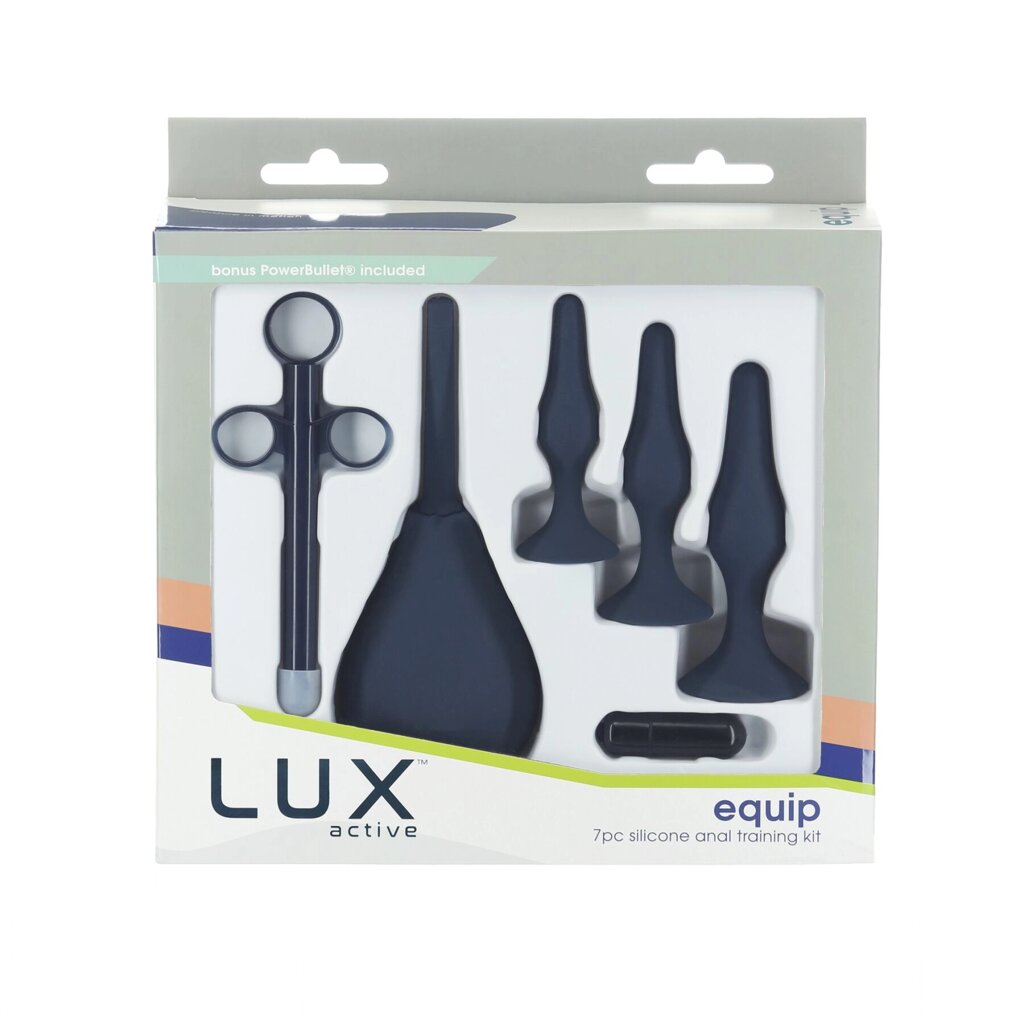 Набір анальних іграшок для новачків Lux Active – Equip – Silicone Anal Training Kit від компанії Elektromax - фото 1