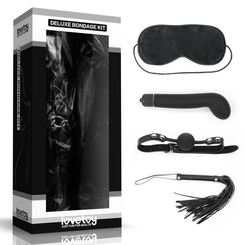 Набір для уальних ігор   ігор Deluxe Bondage Kit (маска, g-Масажер ,    , батіг) від компанії Elektromax - фото 1