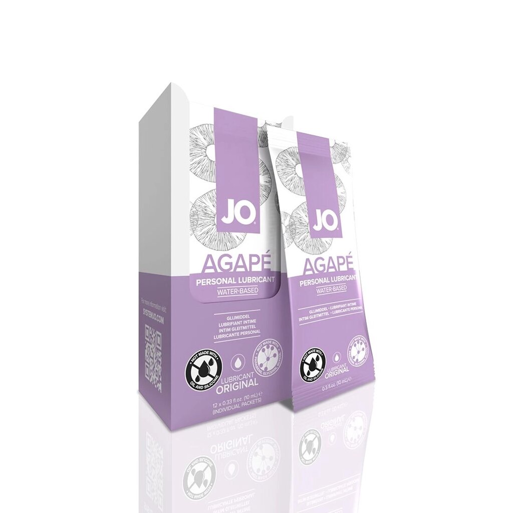 Набір лубрикантів Foil Display Box – JO Agape Lubricant – 12  10ml від компанії Elektromax - фото 1