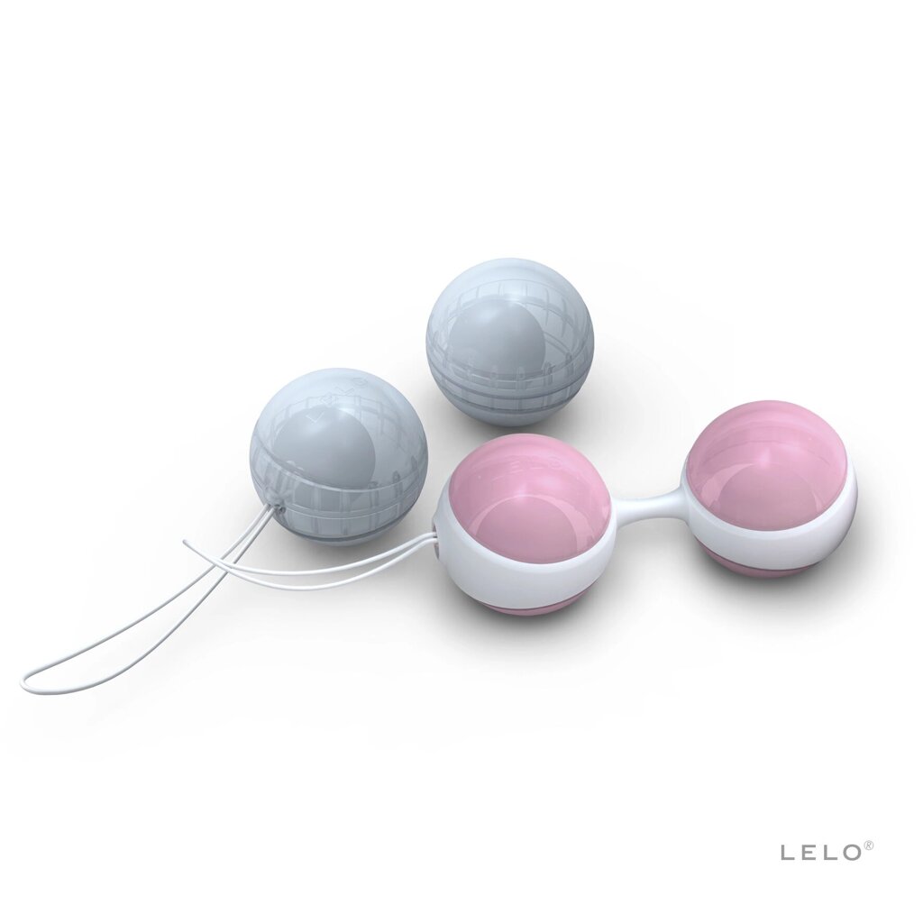 Набір вагінальних кульок LELO Beads Mini, діаметр 2,9 см, змінне навантаження, 2х28 та 2х37 г від компанії Elektromax - фото 1