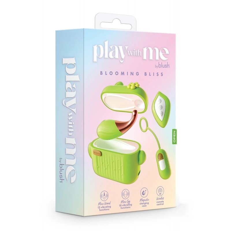 Набір вібростимуляторів Play With Me Blooming Bliss Green від компанії Elektromax - фото 1