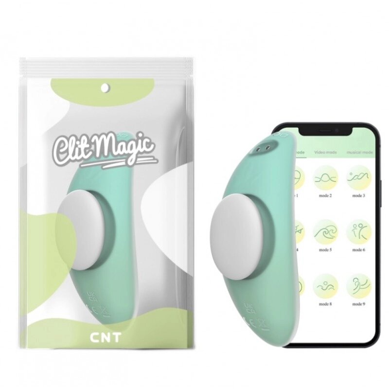 Накладний вібростимулятор Sweet Bomb Panty Vibe App Version Cyan від компанії Elektromax - фото 1