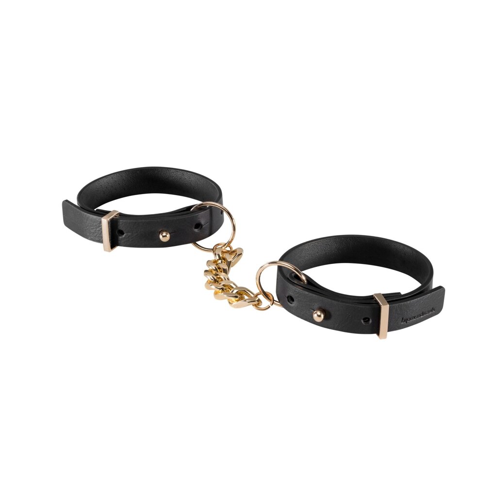 Наручники з екошкіри Bijoux Indiscrets Maze – Thin Handcuffs Black від компанії Elektromax - фото 1