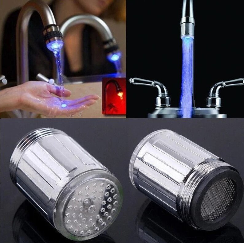 Насадка для крана з підсвіткою Led Water Glow від компанії Elektromax - фото 1