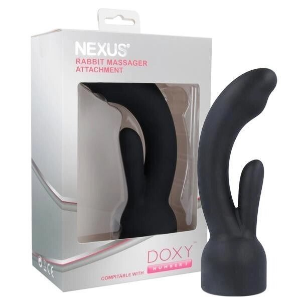 Насадка для вібромасажера Doxy Number 3 - Nexus Rabbit Massager у вигляді вібратора-кролика від компанії Elektromax - фото 1