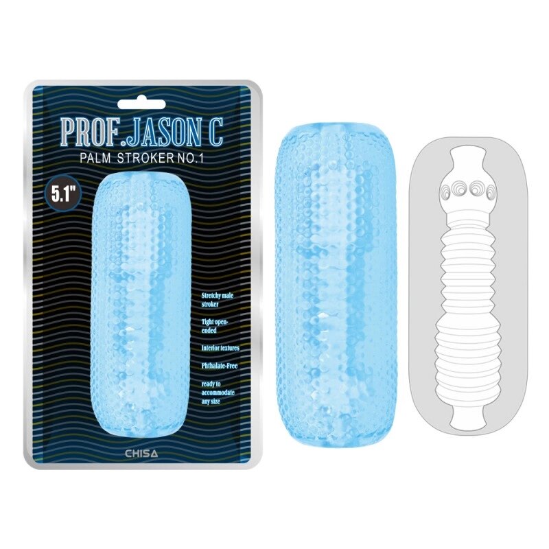 Насадка в вагіну для стимуляції пеніса Palm Stroker No. 1 Blue від компанії Elektromax - фото 1