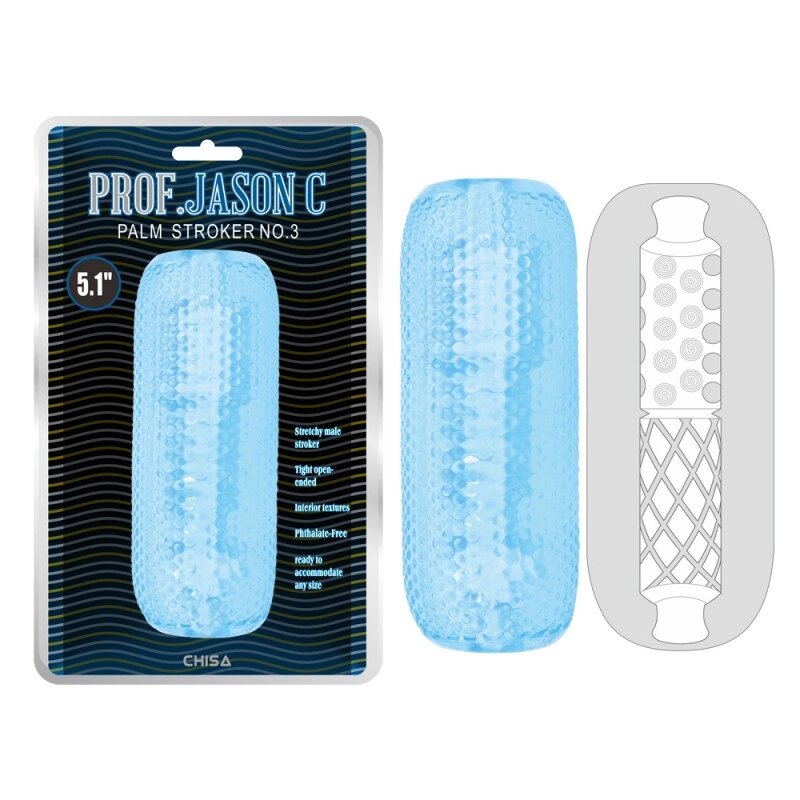Насадка в вагіну для стимуляції пеніса Palm Stroker No. 3 Blue від компанії Elektromax - фото 1