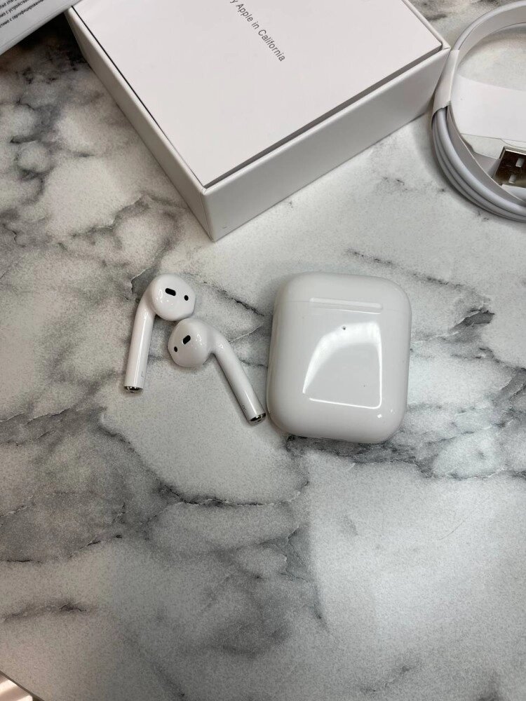 Навушники AirPods 2 білі від компанії Elektromax - фото 1