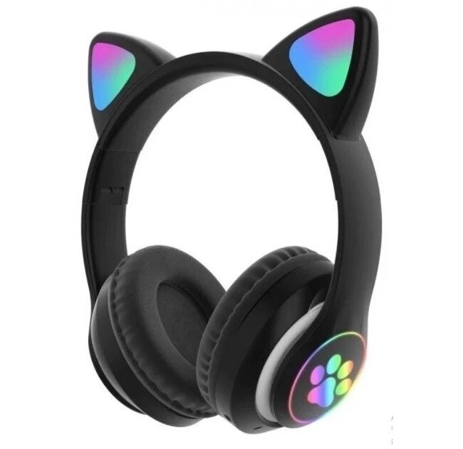 ОЧЕНКА! Навушники CAT Bluetooth бездротові для дітей з котячими вушками AKS-28 (Плохе паковання 2373) від компанії Elektromax - фото 1