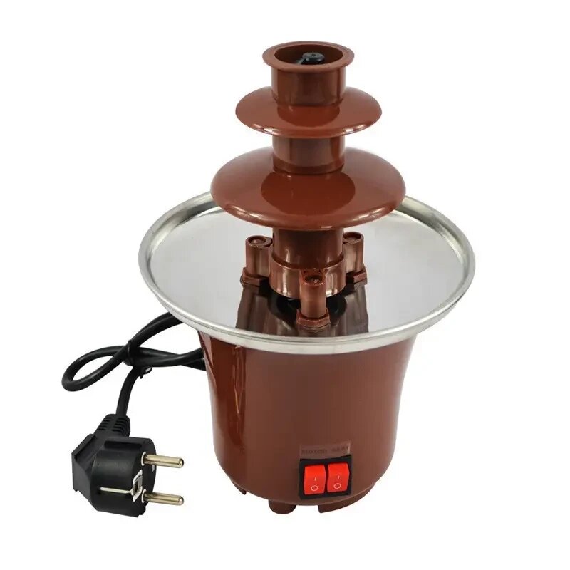 ОЧЕНКА! Шоколадний фонтан мінікомпонентю Mini Chocolate Fondue Fountain (Підбито шийку, немає паковання 2071) від компанії Elektromax - фото 1