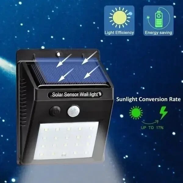 ОЧЕНКА! Світлодіодний світильник Solar Sensor JY-6009 з датчиком світла на сонячній (Плохе паковання 2128) від компанії Elektromax - фото 1