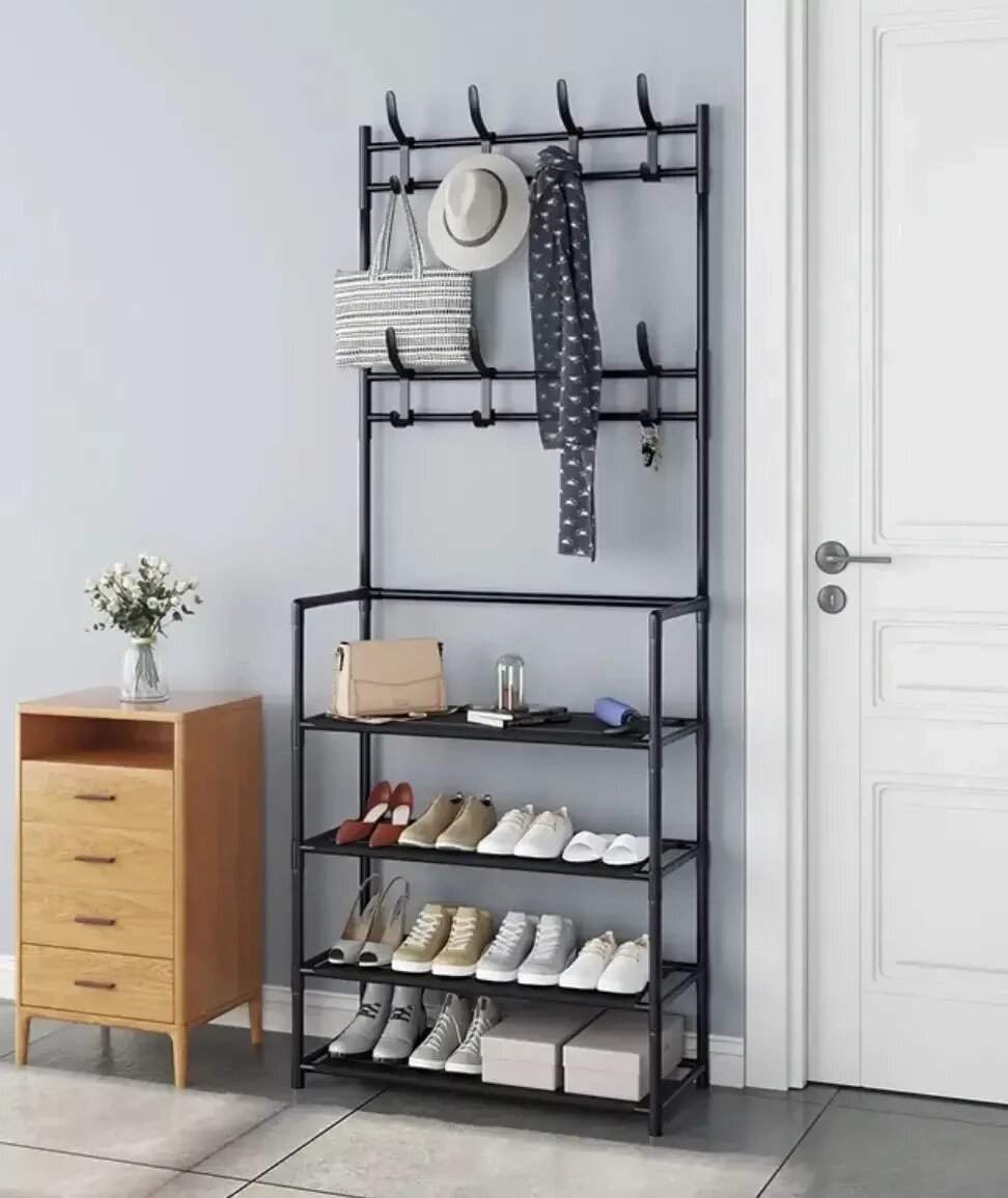 ОЧЕНКА! Вішалка для одягу New simple floor clothes rack size 60X29.5X151 см (Плохе паковання 2337) від компанії Elektromax - фото 1