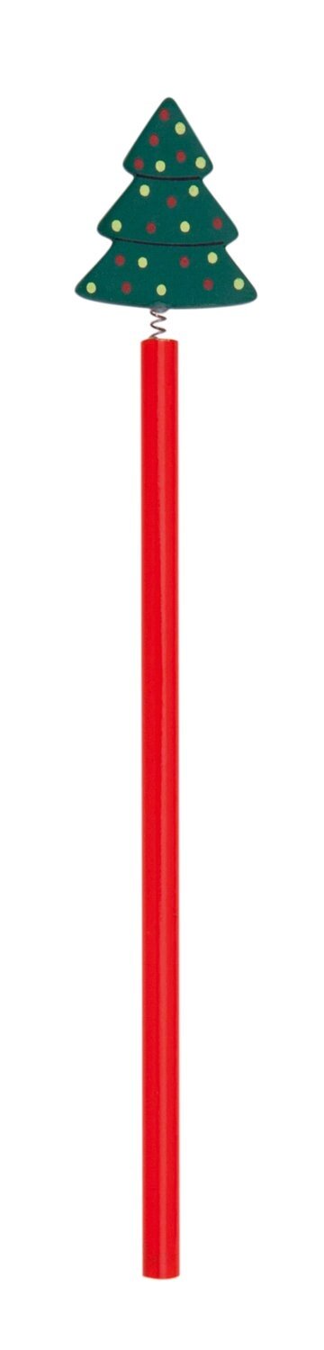 Олівець з Різдвом візерунком (зелений, 3,5 x 22,5 x 0,7 см) від компанії Elektromax - фото 1
