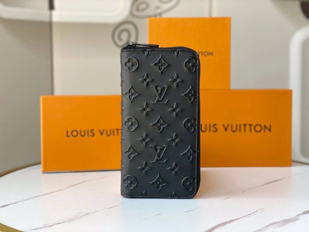 Органайзер Louis Vuitton Zippy Vertical Monogram Seal k400 чорний від компанії Elektromax - фото 1