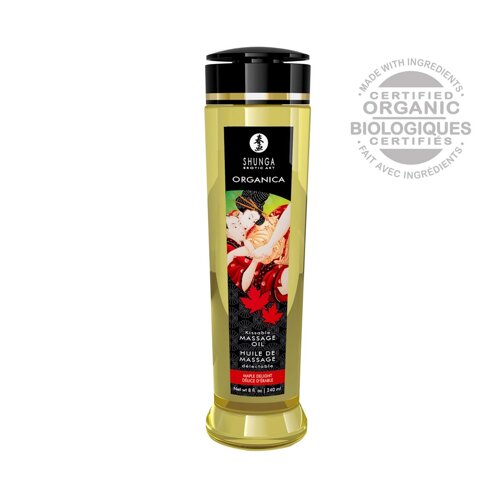 Органічне масажне масло Shunga ORGANICA - Maple Delight (240 мл ) з вітаміном Е