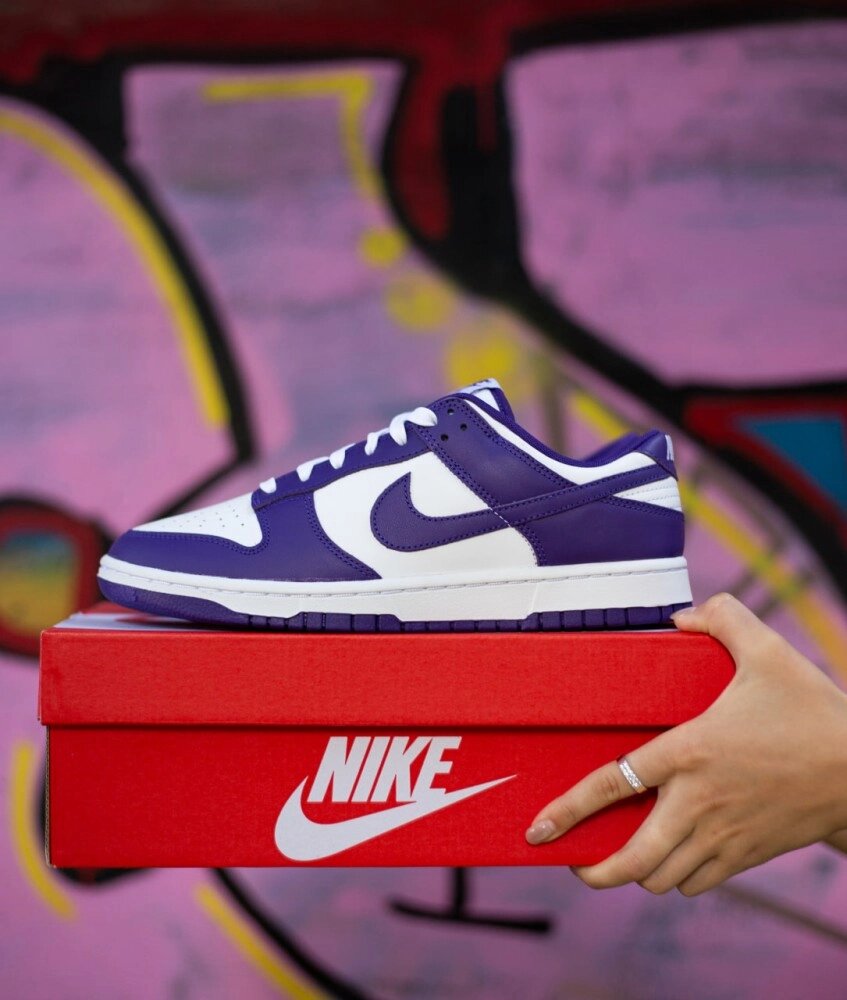 Оригінальні Nike Dunk Low Championship Court Purple DD1391-104 від компанії Elektromax - фото 1