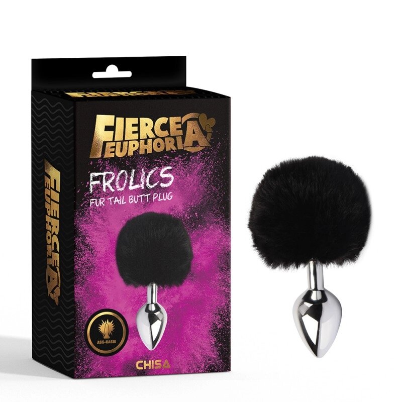 Особиста   пробка із гарматою Frolics Fur Tail Butt Plug від компанії Elektromax - фото 1