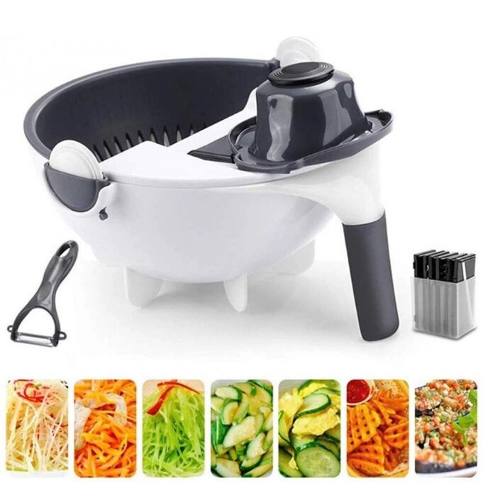 Овочерізка Wet Basket Vegetable Cutter 9в1 від компанії Elektromax - фото 1