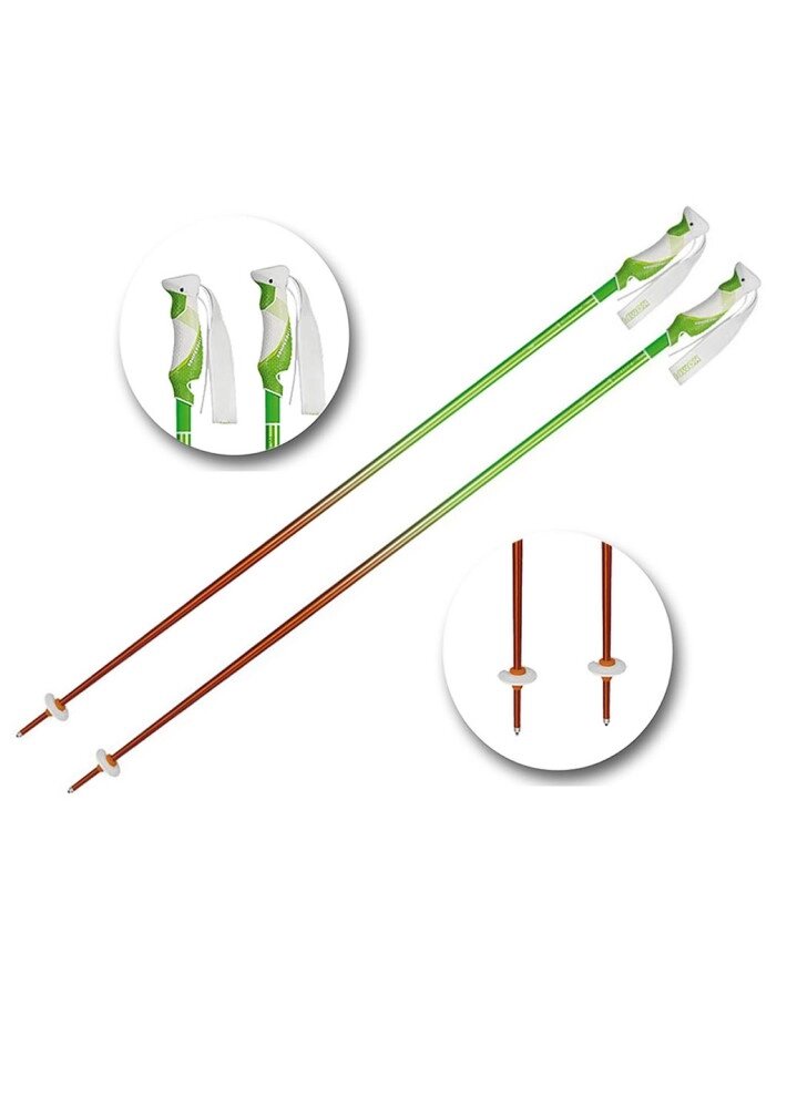 Палиці гірськолижні Komperdell Rebellution 2 Ski Poles 120 см (18 мм) Tone Green/Orange (1329201-48-120) від компанії Elektromax - фото 1