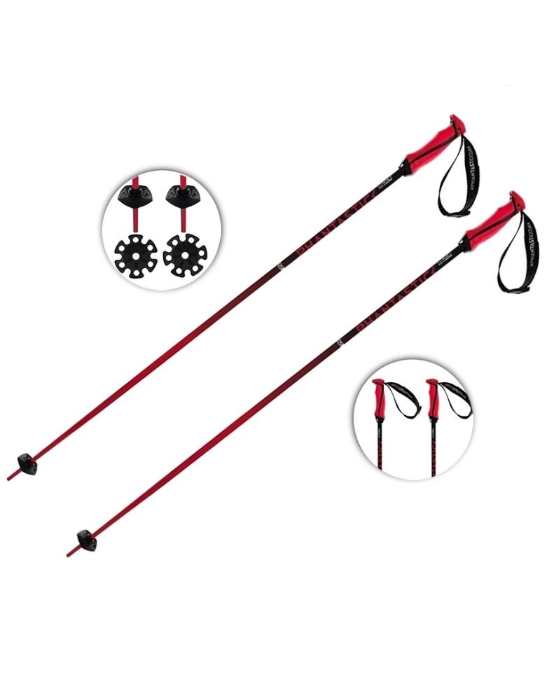 Палиці гірськолижні Volkl Phantastick Ski Poles (18 mm) 90 Red-Black (169810-90) від компанії Elektromax - фото 1