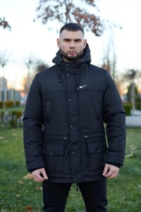 Парка зимова чоловіча Nike чорна (1596786032)