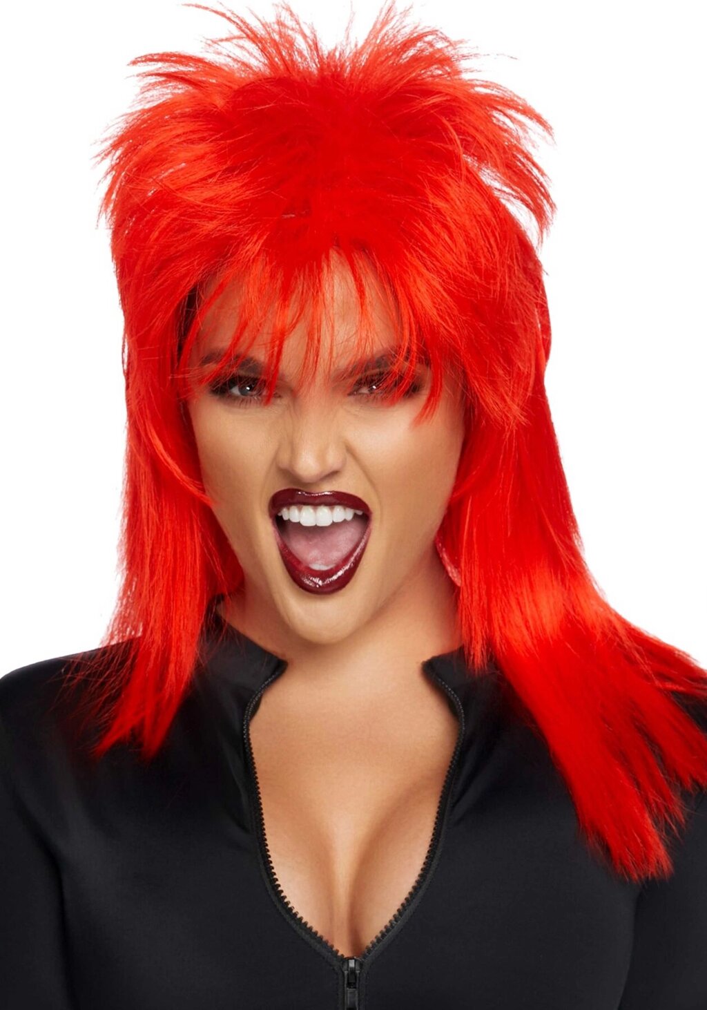 Перука рок-зірки Leg Avenue Unisex rockstar wig Red, унісекс, 53 см від компанії Elektromax - фото 1