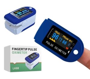 Пульсоксиметр Fingertip LK88 Pulse Oximeter Біло-синій