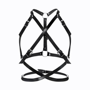 Портупея жіноча Art of Sex - Agnessa Leather harness, Чорний L-2XL в Києві от компании Elektromax