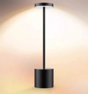 Світлодіодна настільна лампа із сенсорним керуванням на акумуляторі Tablelamp Black 3 режими підсвітки в Києві от компании Elektromax