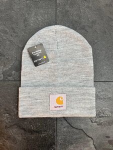 Шапка CARHARTT (лого нашивка) сіра