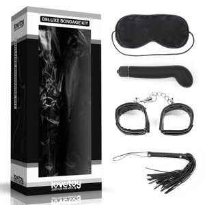 Встановлений для сексуальних ігор BDSM Deluxe Bondage (маска, вібратор, наручники, батог)