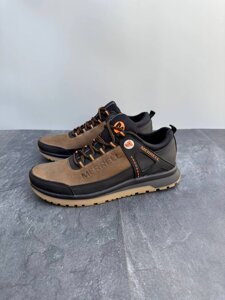 Демісезонні шкіряні кросівки Merrell коричневі