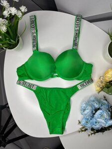 Комплект жіночий Victoria’s Secret Rhinestone Green kk049 в Києві от компании Elektromax