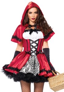 Еротичний костюм Червоної шапочки Leg Avenue Gothic Red Riding Hood XL, сукня, накидка в Києві от компании Elektromax