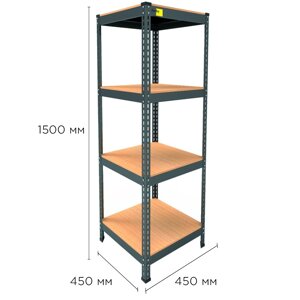 Металевий стелаж MRL-1500 ( 450x450) чорний в Києві от компании Elektromax