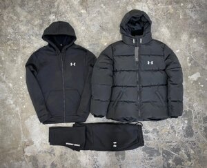 Комплект 3 в 1 куртка зимова + кофта на змійці + штани Under Armour RD272/RD033/RD283