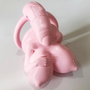 Пояс вірності для чоловіків Big Boobs New Chastity Device Pink в Києві от компании Elektromax